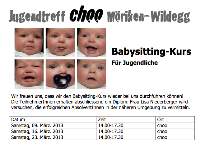 Babysitting-Kurs